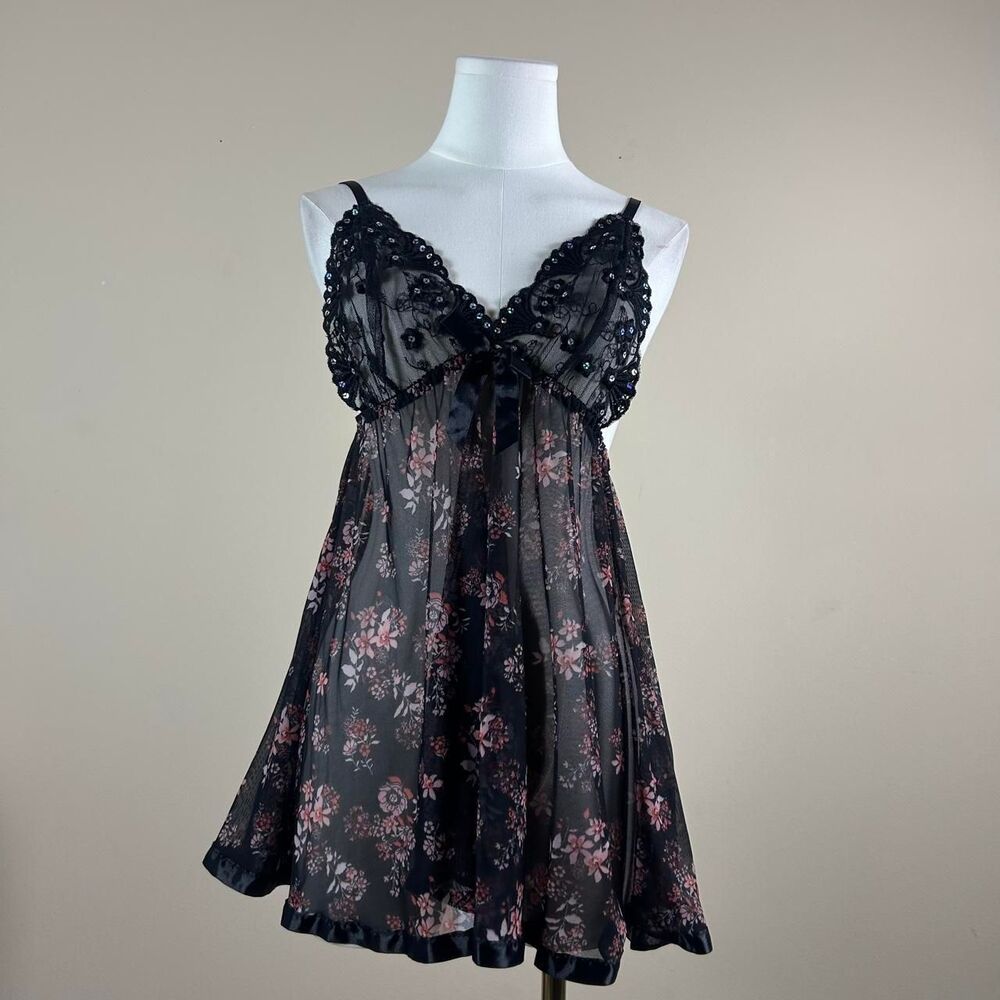 Whimsigoth Sequin Floral Slip
